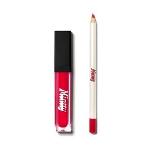 Mint Red Lip Gloss and Pencil Set